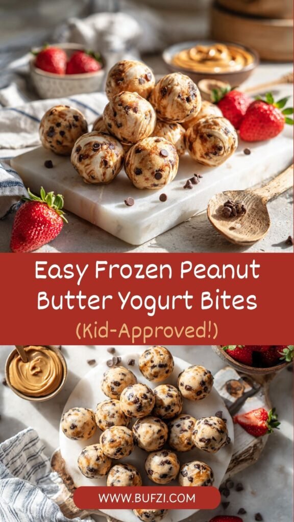 Easy Frozen Peanut Butter Yogurt Bites