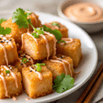 Easy Crispy Salmon Bites with Bang Bang Sauce