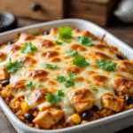 Chicken Enchilada Rice Casserole