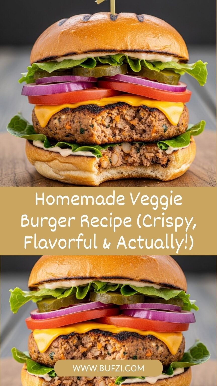 Homemade Veggie Burger Recipe (Crispy, Flavorful & Actually Holds ...