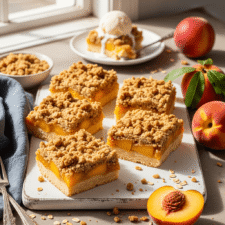 Peach Cobbler Bars Recipe